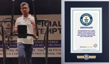 बिहार के सुमित कुमार सिंह ने रचा इतिहास: 48 घंटे ट्रेडमिल पर दौड़कर बनाया गिनीज वर्ल्ड रिकॉर्ड