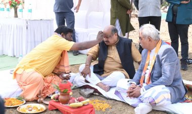 शिक्षा, संवेदनशीलता और संकल्प का संगम: पुरंदर मिश्रा ने किया छात्रावास भवन का भूमिपूजन