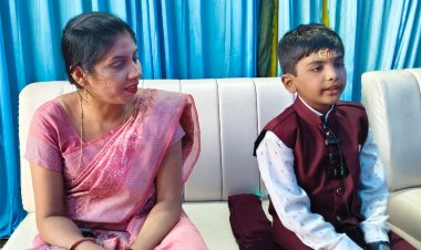 राजिम कुंभ में नन्हे रुद्र की याददाश्त ने सबको किया हैरान, एक बार में कंठस्थ करता है सब कुछ