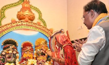 62वें जन्मदिन पर सीएम विष्णुदेव साय ने जगन्नाथ मंदिर में की पूजा