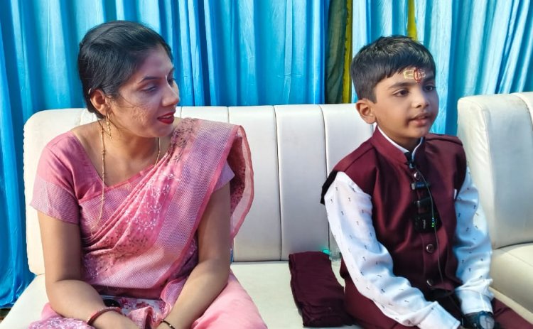 राजिम कुंभ में नन्हे रुद्र की याददाश्त ने सबको किया हैरान, एक बार में कंठस्थ करता है सब कुछ