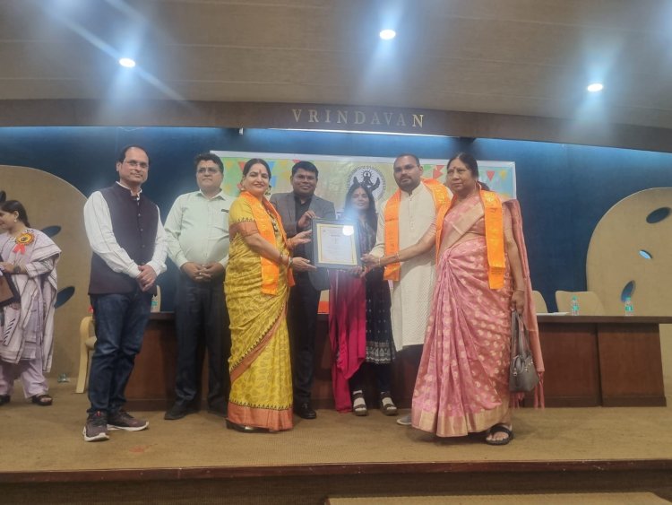 उत्कृष्ट समाज सापेक्ष कार्यों के लिए वक्ता मंच हुआ सम्मानित