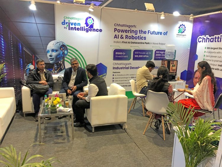 भारत मंडपम में एआई इम्पैक्ट समिट : छत्तीसगढ़ का स्टॉल बना आकर्षण केंद्र