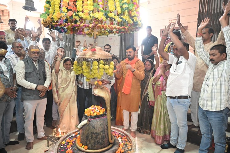 मुख्यमंत्री विष्णु देव साय के जन्मदिवस पर मुक्तेश्वर महादेव मंदिर में हुआ विशेष पूजन