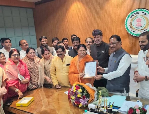 लक्ष्मी वर्मा निर्विरोध चुनी गईं राज्यसभा सदस्य,सीएम विष्णु देव सहित राष्ट्रीय व प्रादेशिक पदाधिकारियों ने दी बधाई