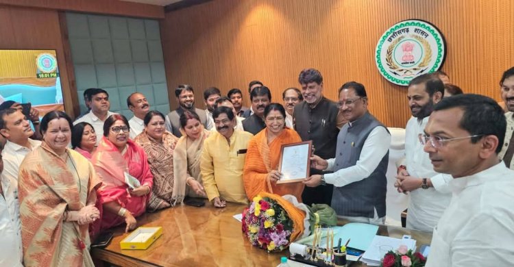 लक्ष्मी वर्मा निर्विरोध चुनी गईं राज्यसभा सदस्य,सीएम विष्णु देव सहित राष्ट्रीय व प्रादेशिक पदाधिकारियों ने दी बधाई