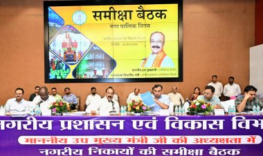 ब्रेकिंग न्यूज: उप मुख्यमंत्री अरुण साव की अध्यक्षता में नगर निगमों के कार्यों की समीक्षा शुरू 