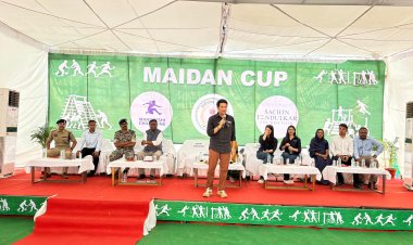 दंतेवाड़ा के ग्राम छिंदनार में मास्टर ब्लास्टर सचिन तेंदुलकर ने रखी खेल क्रांति की नींव