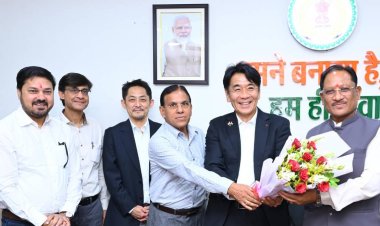 मुख्यमंत्री विष्णु देव साय से जापान के प्रतिनिधिमंडल की सौजन्य मुलाकात, निवेश, तकनीकी सहयोग और औद्योगिक विकास पर चर्चा