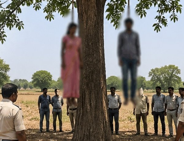 एक ही पेड़ पर लटके मिले महिला और युवक के शव, इलाके में सनसनी 