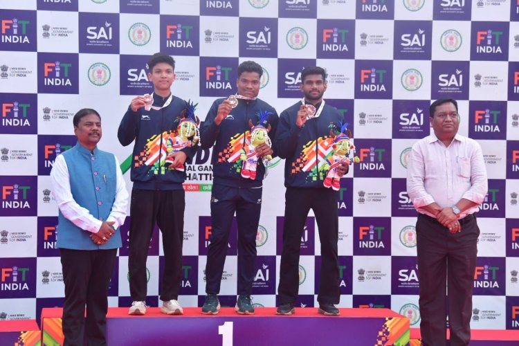 जगदलपुर में जनजातीय खेल प्रतिभाओं ने दिखाया दमखम