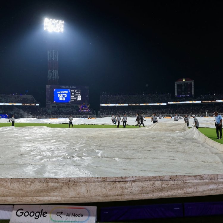 ईडन गार्डन्स में इंद्रदेव का साया: भारी बारिश के कारण KKR और पंजाब किंग्स का मैच रद्द
