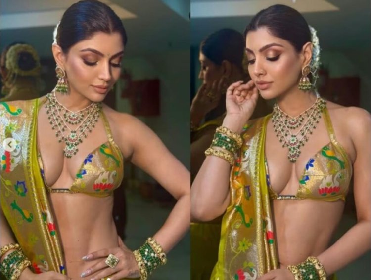 बोल्ड फैशन पर बवाल: साड़ी के साथ 'बिकिनी ब्लाउज' पहनने पर ट्रोल हुईं आकांक्षा पुरी, अब चुप्पी तोड़ते हुए दिया करारा जवाब