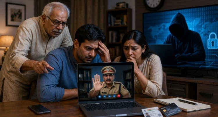 डिजिटल अरेस्ट का पर्दाफाश: 81 वर्षीय पिता की सूझबूझ से 12 लाख की ठगी टली