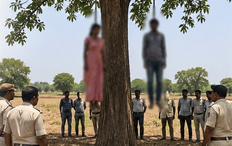 एक ही पेड़ पर लटके मिले महिला और युवक के शव, इलाके में सनसनी 