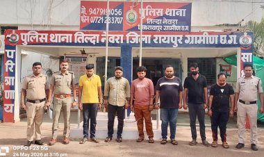 स्टील कंपनी में घुसकर कर्मचारियों को पीटा,फिर ट्रक चालकों से लूटपाट,6 आरोपी गिरफ्तार