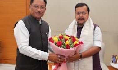 भाजपा राष्ट्रीय अध्यक्ष नितिन नवीन से मिले सीएम साय