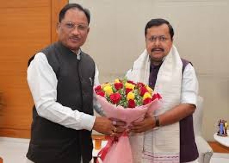 भाजपा राष्ट्रीय अध्यक्ष नितिन नवीन से मिले सीएम साय