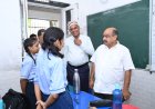 शहीद स्मारक स्कूल फाफाडीह पहुंचे विधायक पुरंदर मिश्रा, व्यवस्थाओं का लिया जायजा