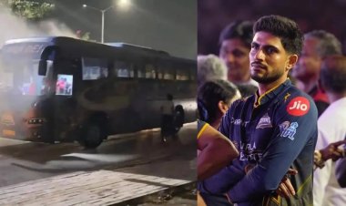 महामुकाबले के बाद बीच रास्ते में GT की टीम बस में लगी आग, ऑटो-टैक्सी से जाना पड़ा होटल!
