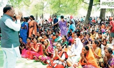जहां कभी लगती थी जन अदालत वहीं सीएम ने लगाई जनचौपाल