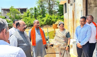 डिप्टी सीएम अरुण साव ने हर घर जल योजना,जल शोधन संयंत्र एवं एसएलआरएम सेंटर का किया निरीक्षण