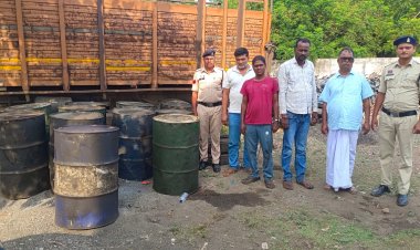 अवैध डीजल-पेट्रोल के काले कारोबार का भंडाफोड़, टैंकर समेत 35.45 लाख का माल जब्त; 4 आरोपी गिरफ्तार