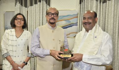 राज्यपाल रमेन डेका ने किया लोकसभा अध्यक्ष ओम बिड़ला का स्वागत