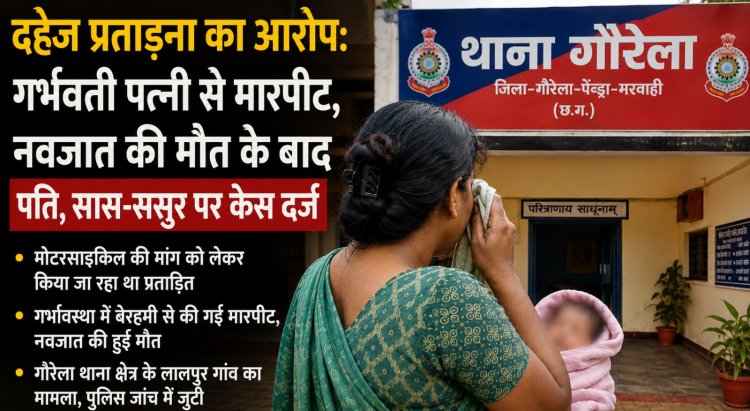 दहेज के लिए गर्भवती पत्नी से मारपीट का आरोप: नवजात की मौत के बाद पति, सास-ससुर पर केस दर्ज