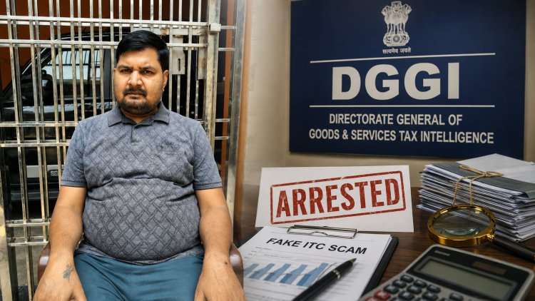 फर्जी ITC घोटाले में DGGI का शिकंजा: 12.5 करोड़ के टैक्स क्रेडिट फर्जीवाड़े का आरोपी यूपी से गिरफ्तार