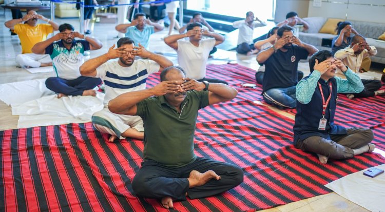 कलिंगा विश्वविद्यालय, नया रायपुर में अंतर्राष्ट्रीय योग दिवस का आयोजन