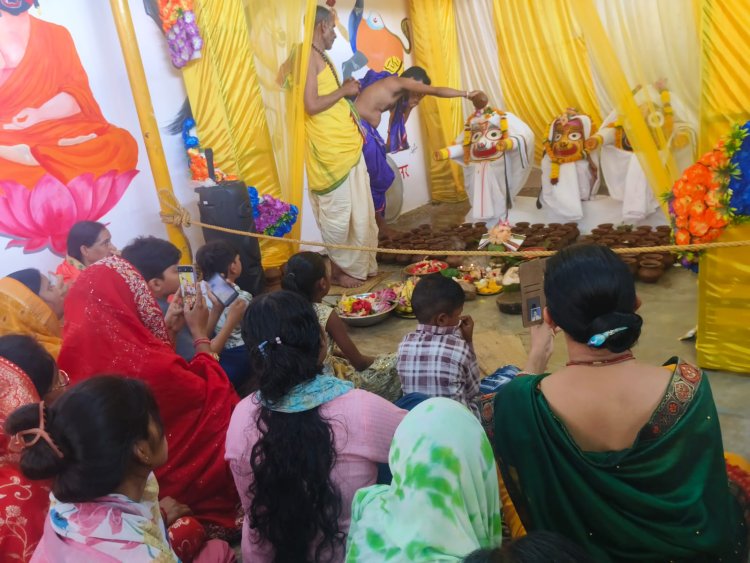 दंतेवाड़ा में श्रद्धा और भक्ति के साथ मनाई गई भगवान जगन्नाथ की देव स्नान पूर्णिमा