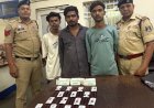 नशे के कारोबार पर पुलिस का बड़ा प्रहार, 300 प्रतिबंधित नशीली टैबलेट के साथ तीन आरोपी गिरफ्तार