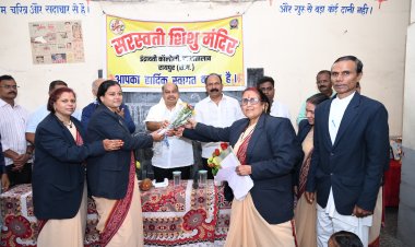 शाला प्रवेशोत्सव में विधायक पुरंदर मिश्रा ने बच्चों का किया आत्मीय स्वागत, शिक्षा को बताया राष्ट्र निर्माण का सबसे सशक्त माध्यम 