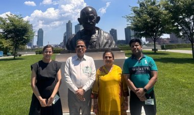 अमर अग्रवाल ने संयुक्त राष्ट्र मुख्यालय में राष्ट्रपिता महात्मा गांधी को श्रद्धांजलि अर्पित की 