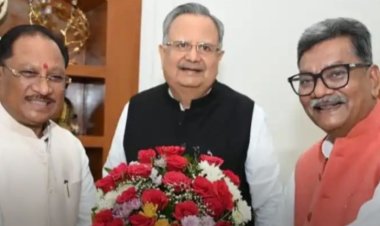 मानसून सत्र से पहले राजनीतिक हलचल तेज, मुख्यमंत्री विष्णु देव साय और नेता प्रतिपक्ष ने विधानसभा अध्यक्ष से की मुलाकात
