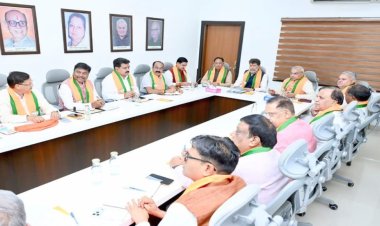 भाजपा कोर ग्रुप की बैठक में संगठनात्मक रणनीति पर मंथन, 2028 विधानसभा चुनाव की तैयारियों पर हुई चर्चा