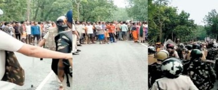 सूरजपुर में भूमि अधिग्रहण पर बवाल, डीएसपी समेत 24 से ज्यादा जवान घायल