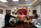 नीमूबेन जयंतीभाई बांभनीय, केंद्रीय राज्य मंत्री, उपभोक्ता मामले, खाद्य एवं सार्वजनिक वितरण मंत्रालय, भारत सरकार से प्रदेश राइस मिलर्स एसोसिएशन की नई दिल्ली में मुलाकात