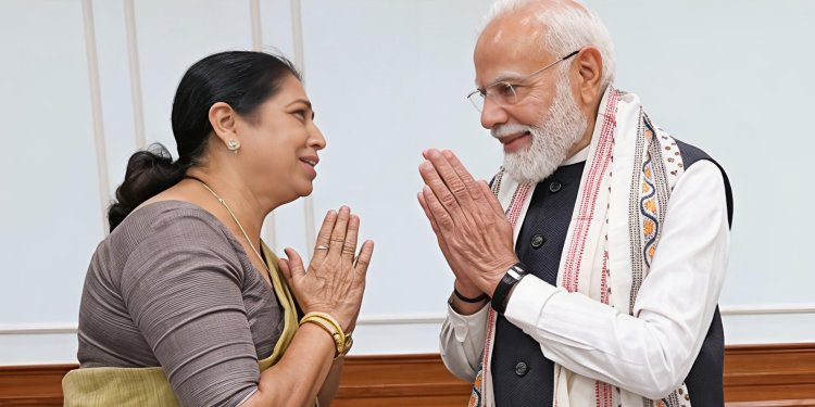 पीएम मोदी से मिलीं सांसद लक्ष्मी वर्मा,बोलीं- राष्ट्र प्रथम का उनका मंत्र जनसेवा की सबसे बड़ी प्रेरणा