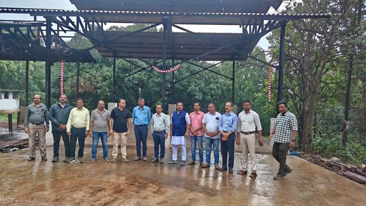 आर्सेलर मित्तल निप्पॉन स्टील इंडिया की पहल : किरंदुल और बचेली के एकमात्र मुक्तिधाम में नया शेड और चबूतरा बनकर तैयार