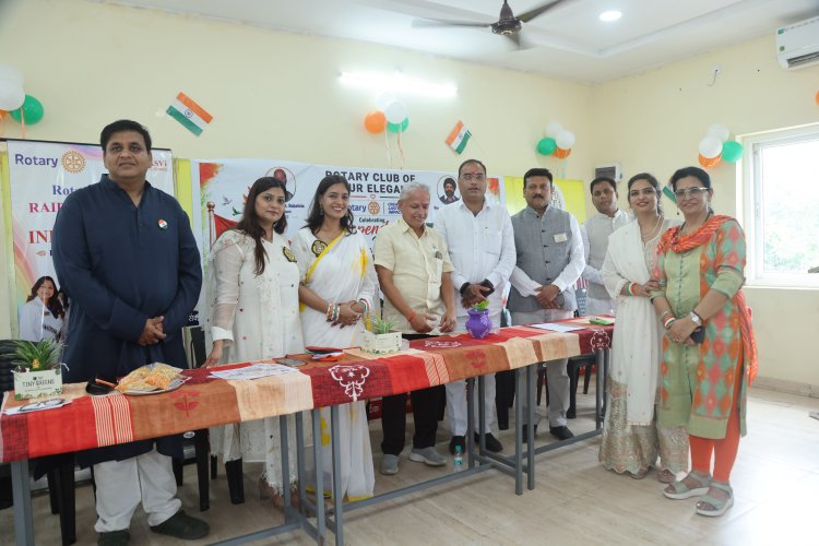 रोटरी एलिगेंस ने दिव्यांग बच्चों के साथ मनाया स्वतंत्रता दिवस