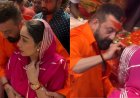 लालबागचा राजा के दरबार में उमड़ी भीड़: पत्नी मान्यता को प्रोटेक्ट करते दिखे संजय दत्त