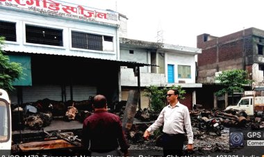 नगर निगम बीरगांव के ट्रांसपोर्ट नगर में बड़ी कार्रवाई