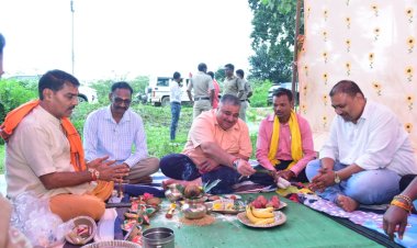 खम्हरिया और उदयपुर में महतारी सदन निर्माण का भूमिपूजन,मंत्री राजेश अग्रवाल ने दी सौगात