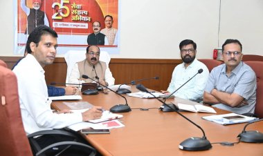 उप मुख्यमंत्री अरुण साव ने ‘सेवा संकल्प अभियान’ की तैयारियों की समीक्षा की