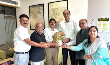 जिंदल स्टील लिमिटेड के अध्यक्ष श्याम सुंदर बजाज से सौजन्य मुलाकात