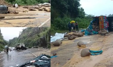 रायपुर-बस्तर हाइवे पर भीषण हादसा : धान से भरे ट्रक से भिड़ी पिकअप, 5 युवकों की मौत