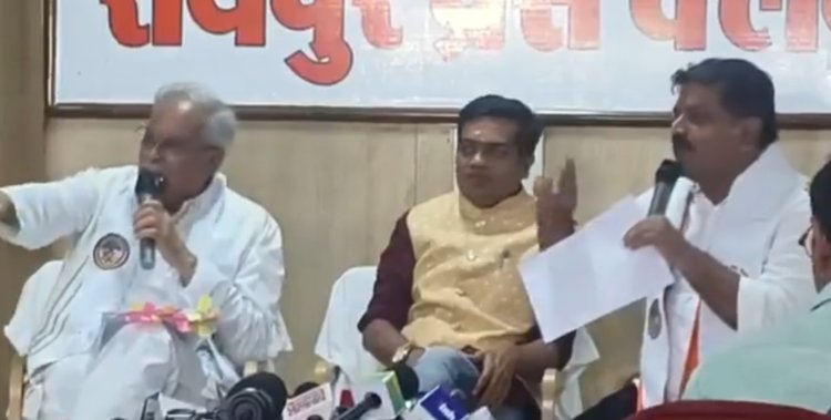 पीएम आवास योजना पर आमने सामने भूपेश बघेल और विजय शर्मा, रायपुर प्रेस क्लब में हुई बहस