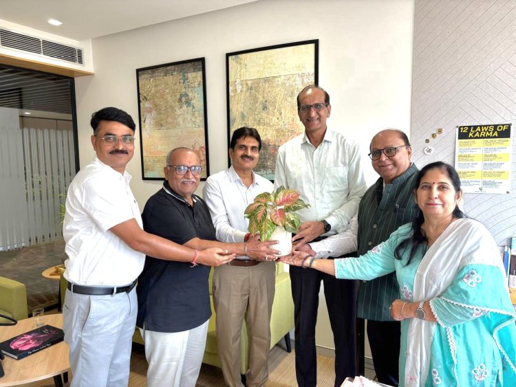 जिंदल स्टील लिमिटेड के अध्यक्ष श्याम सुंदर बजाज से सौजन्य मुलाकात